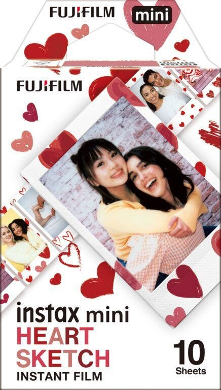Instax mini - Heart Sketch WW 1 película instantáneas 10 pieza(s) 54 x 86 mm