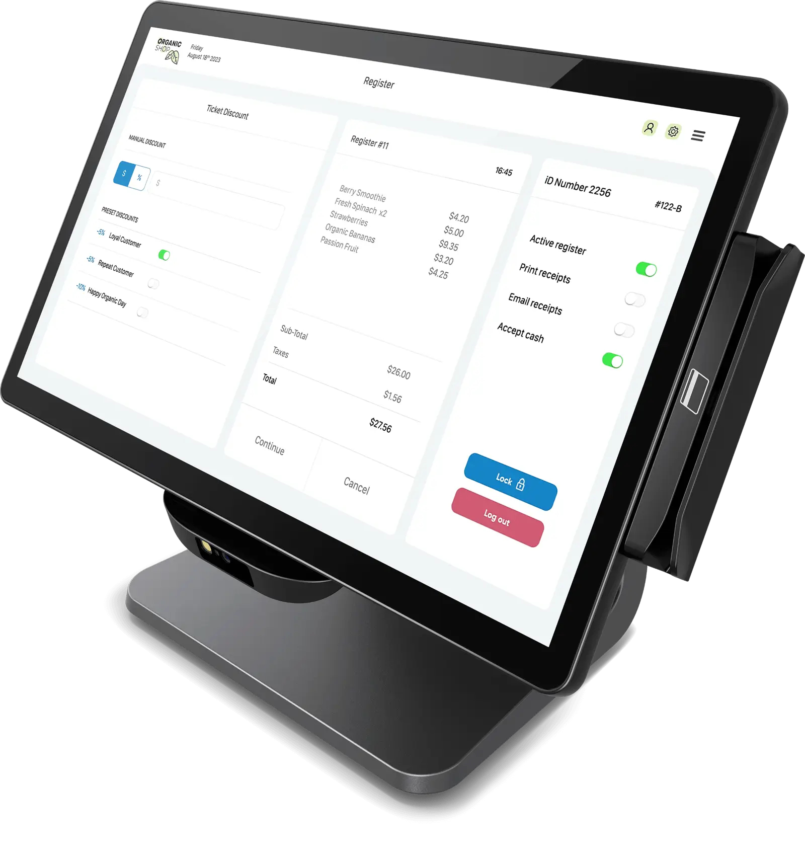 E850098 monitor POS 39,6 cm (15.6") 1920 x 1080 Pixeles LED Pantalla táctil