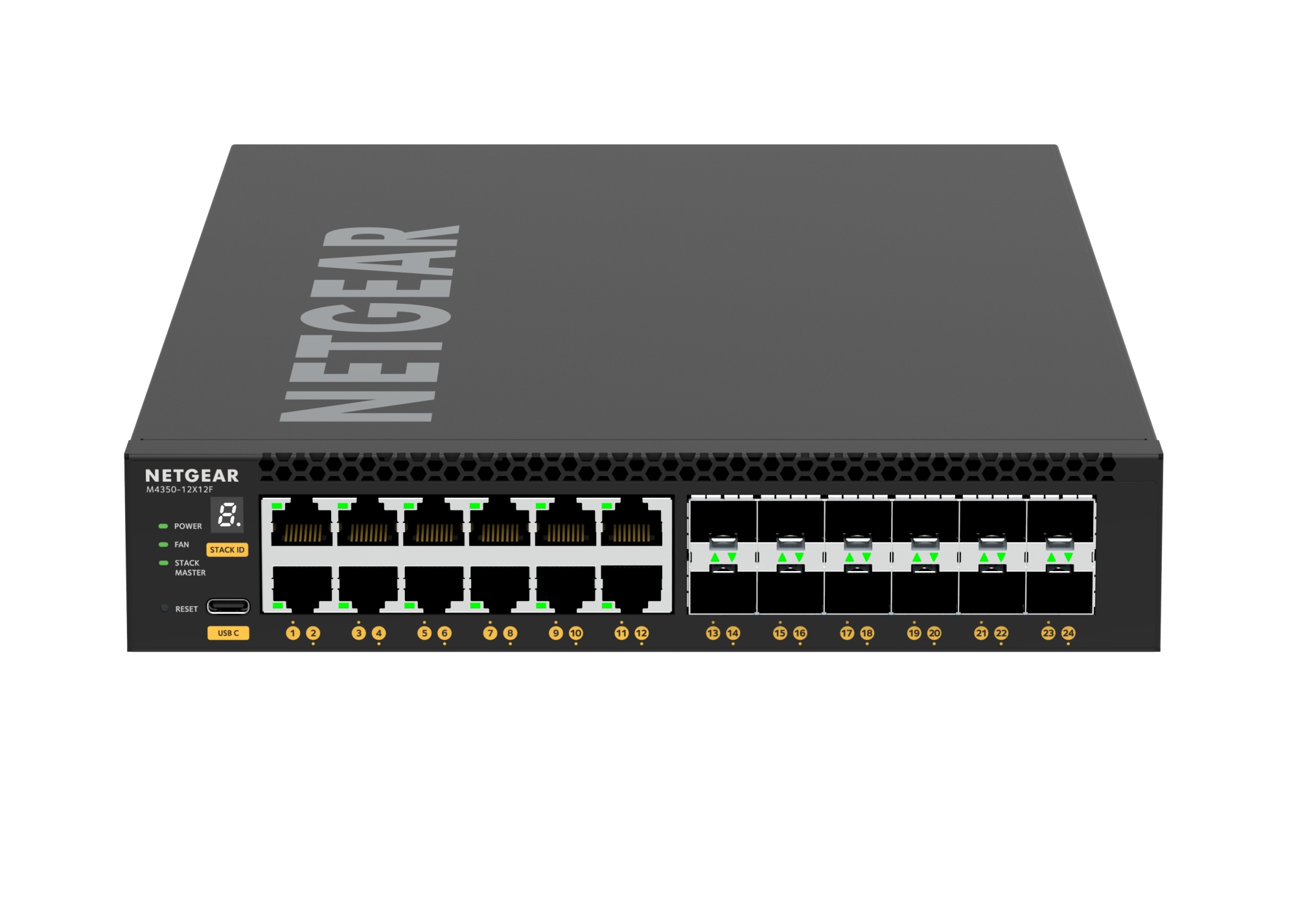 XSM4324 Gestionado L3 10G Ethernet (100/1000/10000) 1U Negro