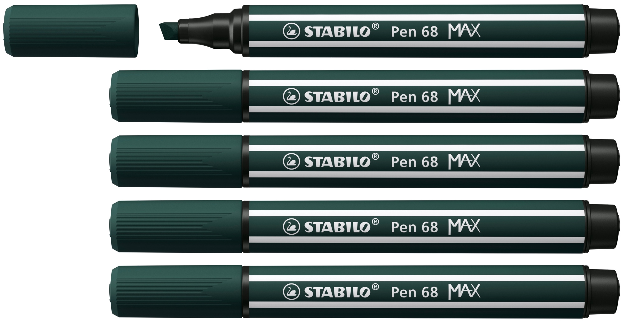 Pen 68 MAX rotulador Verde 5 pieza(s)