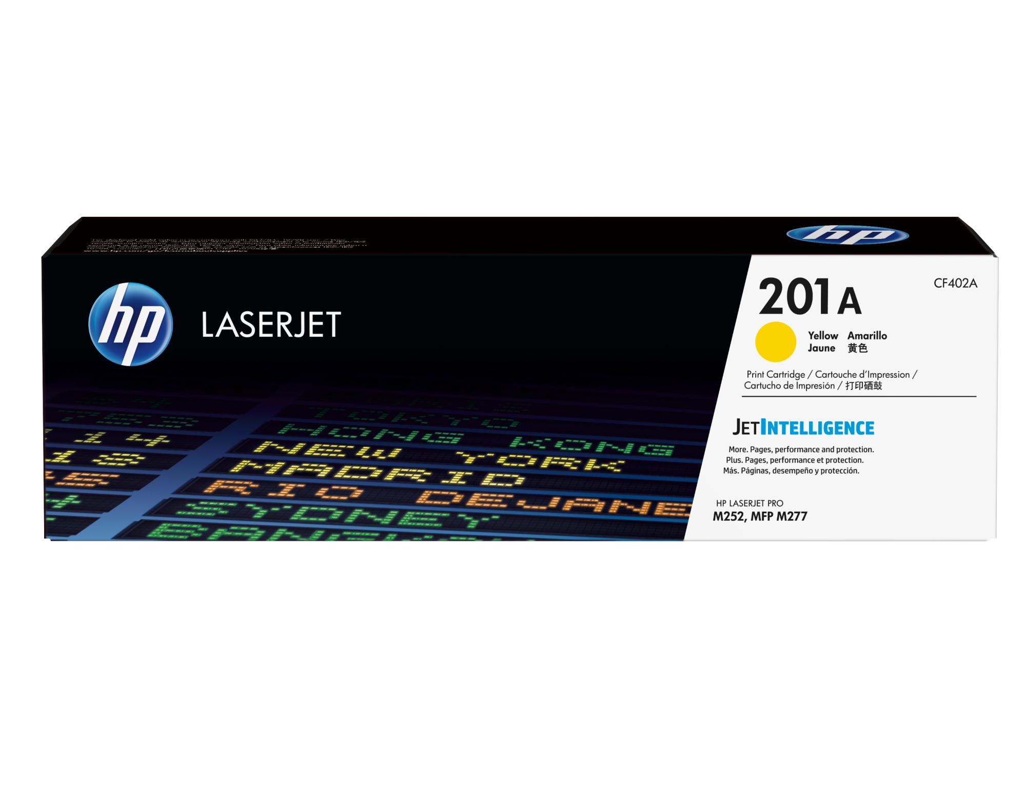 Cartucho de tóner original LaserJet 201A amarillo