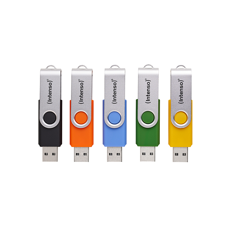 5 x Memoria USB Office Line, 16 GB, USB-A, 3.2 Gen 1x1, colores surtidos