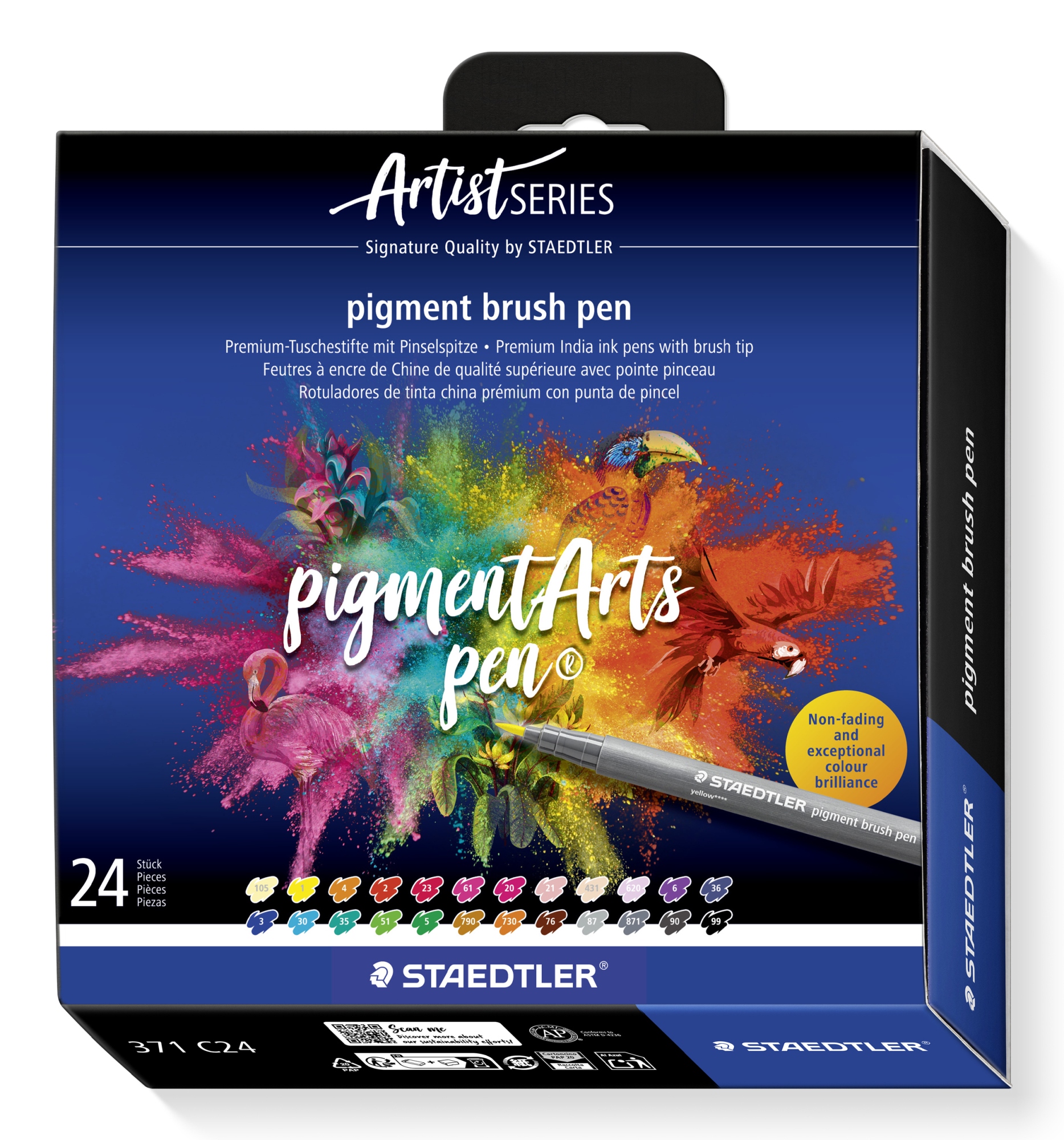 Pigment Arts Brush Pen rotulador Multicolor 24 pieza(s)