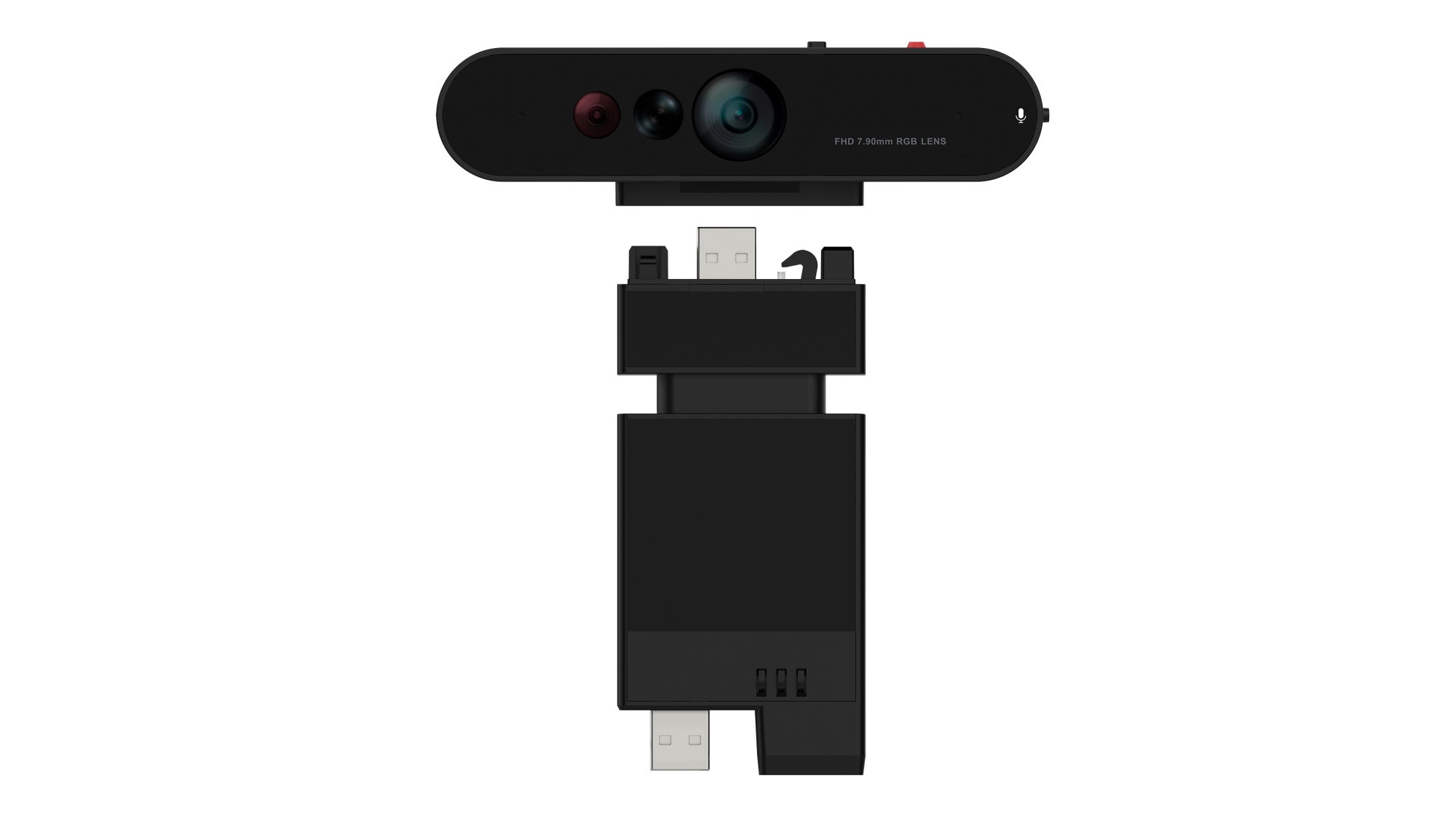 ThinkVision MC60 (S) cámara web 1920 x 1080 Pixeles USB 2.0 Negro