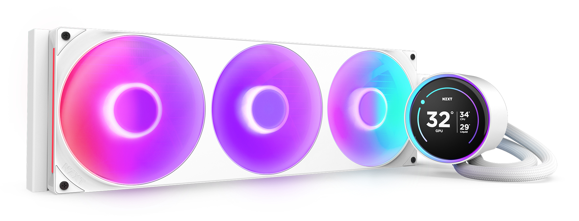 Kraken Elite 420 RGB Procesador Sistema de refrigeración líquida todo en uno 14 cm Blanco 1 pieza(s)