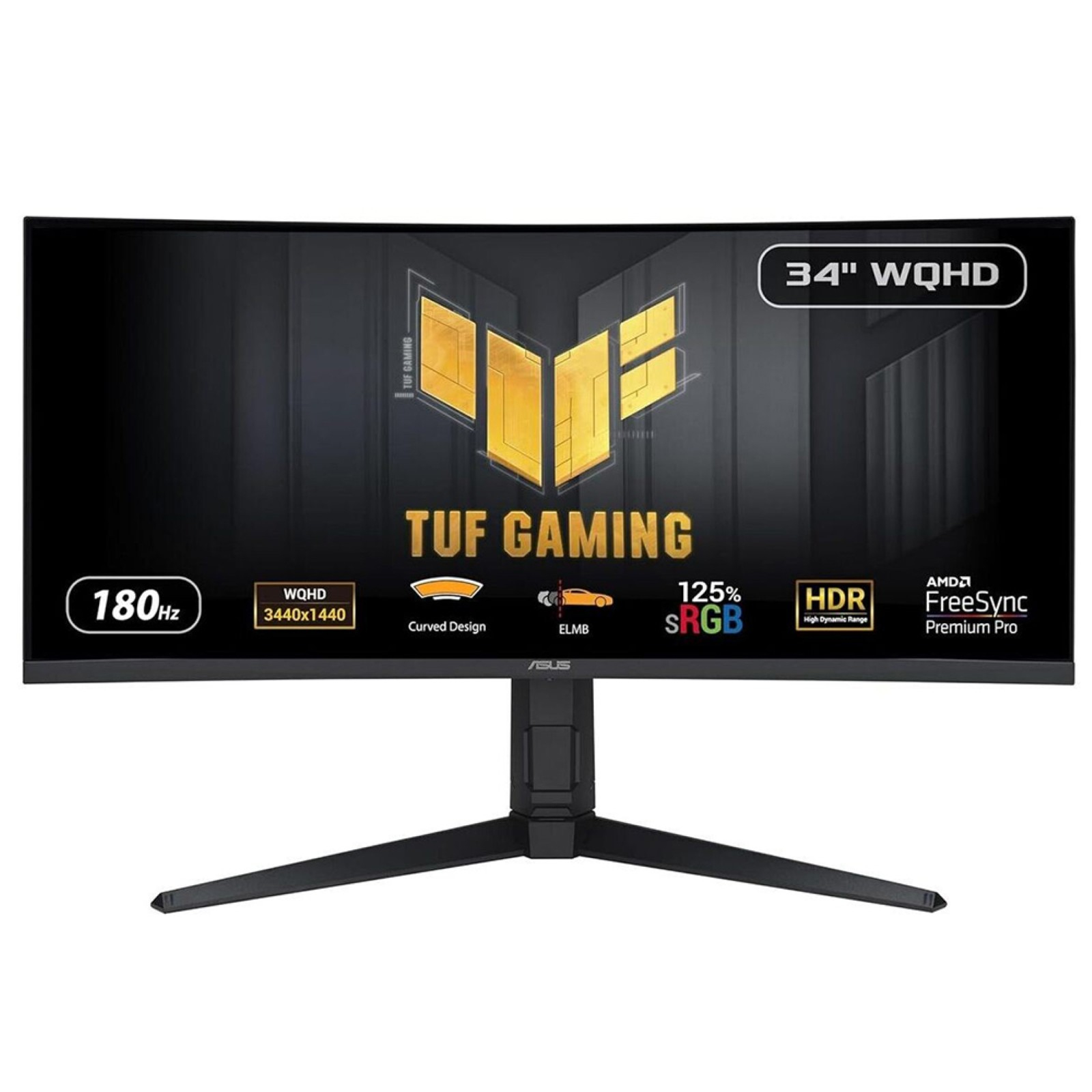 TUF Gaming VG34VQL3A pantalla para PC 86,4 cm (34") 3440 x 1440 Pixeles UltraWide Quad HD LCD Negro