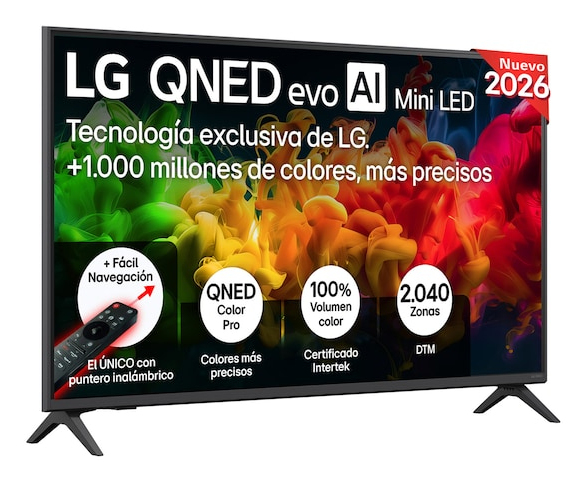 QNED evo AI MiniLED 43QNED81B6C.AEU Televisor 109,2 cm (43") 4K Ultra HD Smart TV Wifi Negro