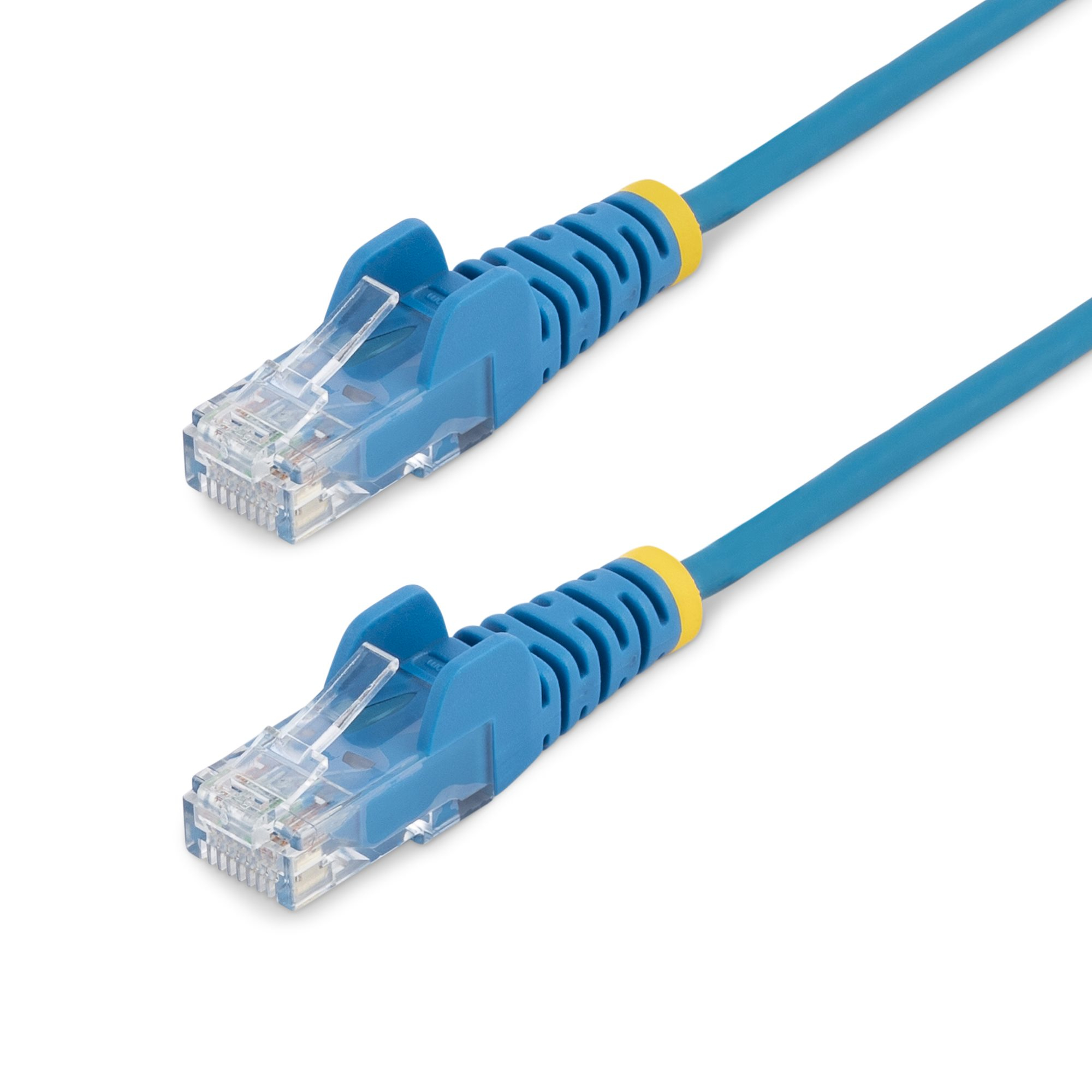 Cable Cat6 de 1,5m - Delgado - con Conectores RJ45 sin Enganches - Azul