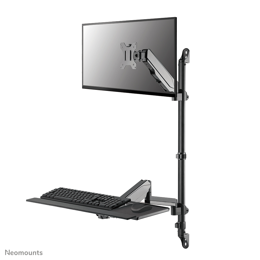 WL90-325BL1 Soporte de pared para puesto de trabajo de pie/sentado 17-32" - resorte de gas