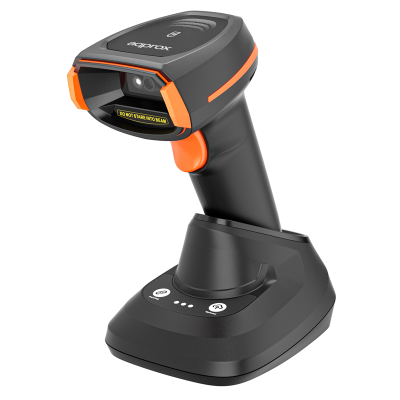 appLS24WSBS Lector de códigos de barras portátil 1D/2D Negro, Naranja