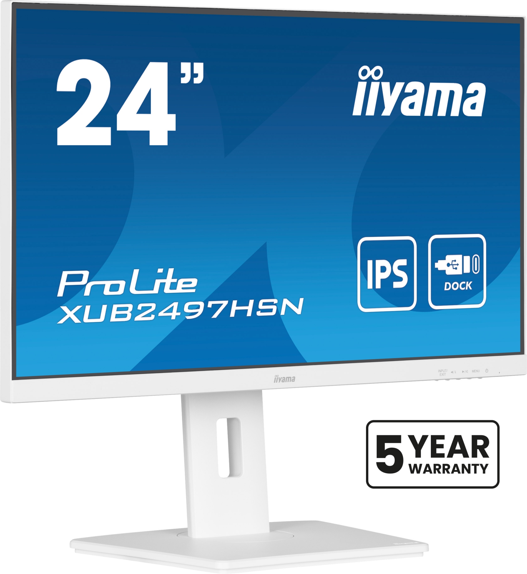 ProLite XUB2497HSN-W2 pantalla para PC 60,5 cm (23.8") 1920 x 1080 Pixeles Full HD LED Blanco