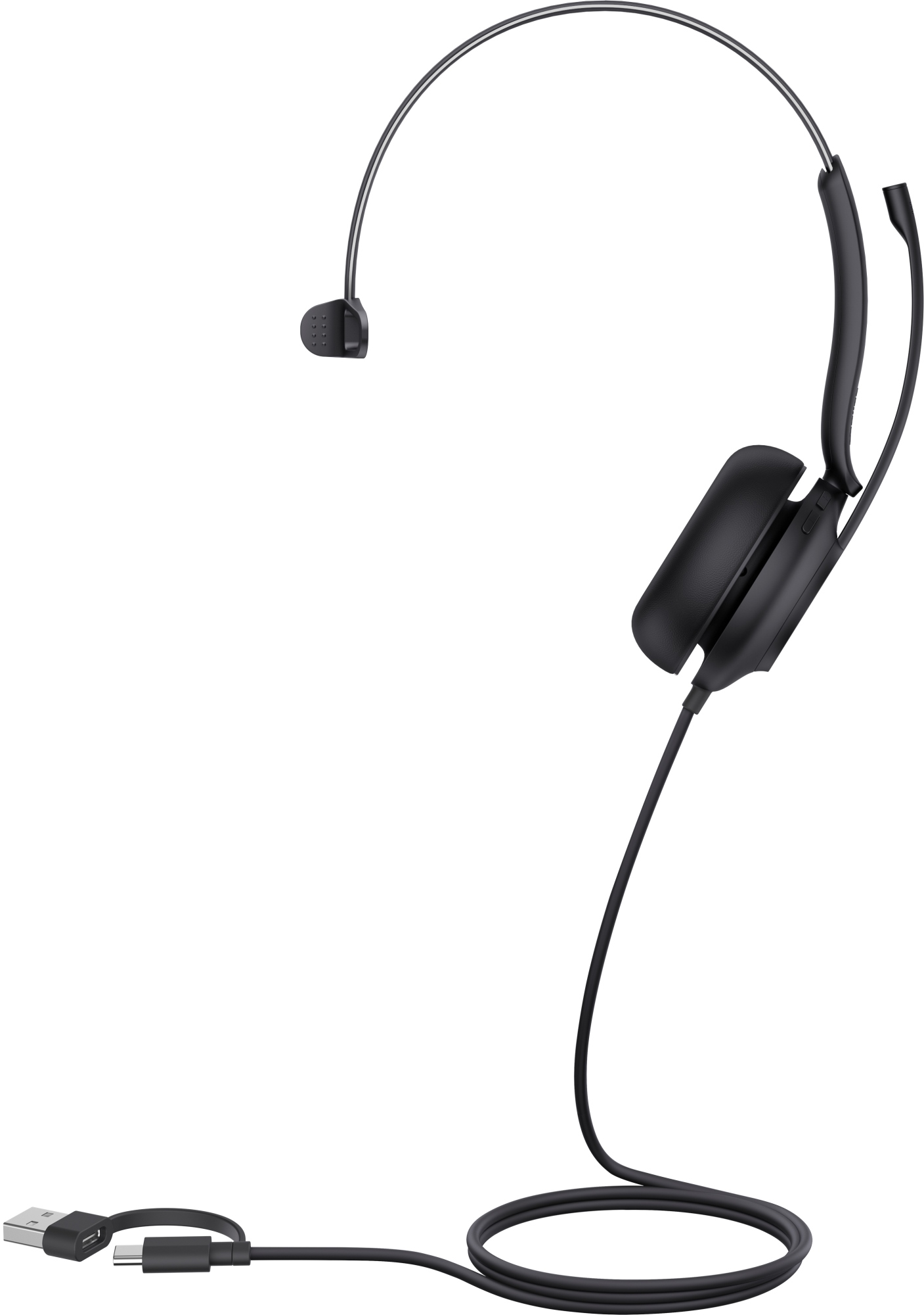UH35 Mono Teams USB-C/A Auriculares Alámbrico Diadema Llamadas/Música USB Type-C / USB Type-A Negro