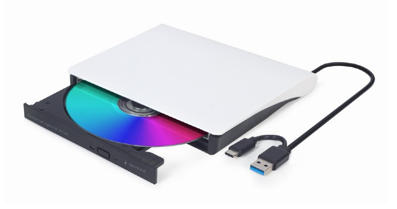 DVD-USB-031-BW unidad de disco óptico DVD±RW Negro