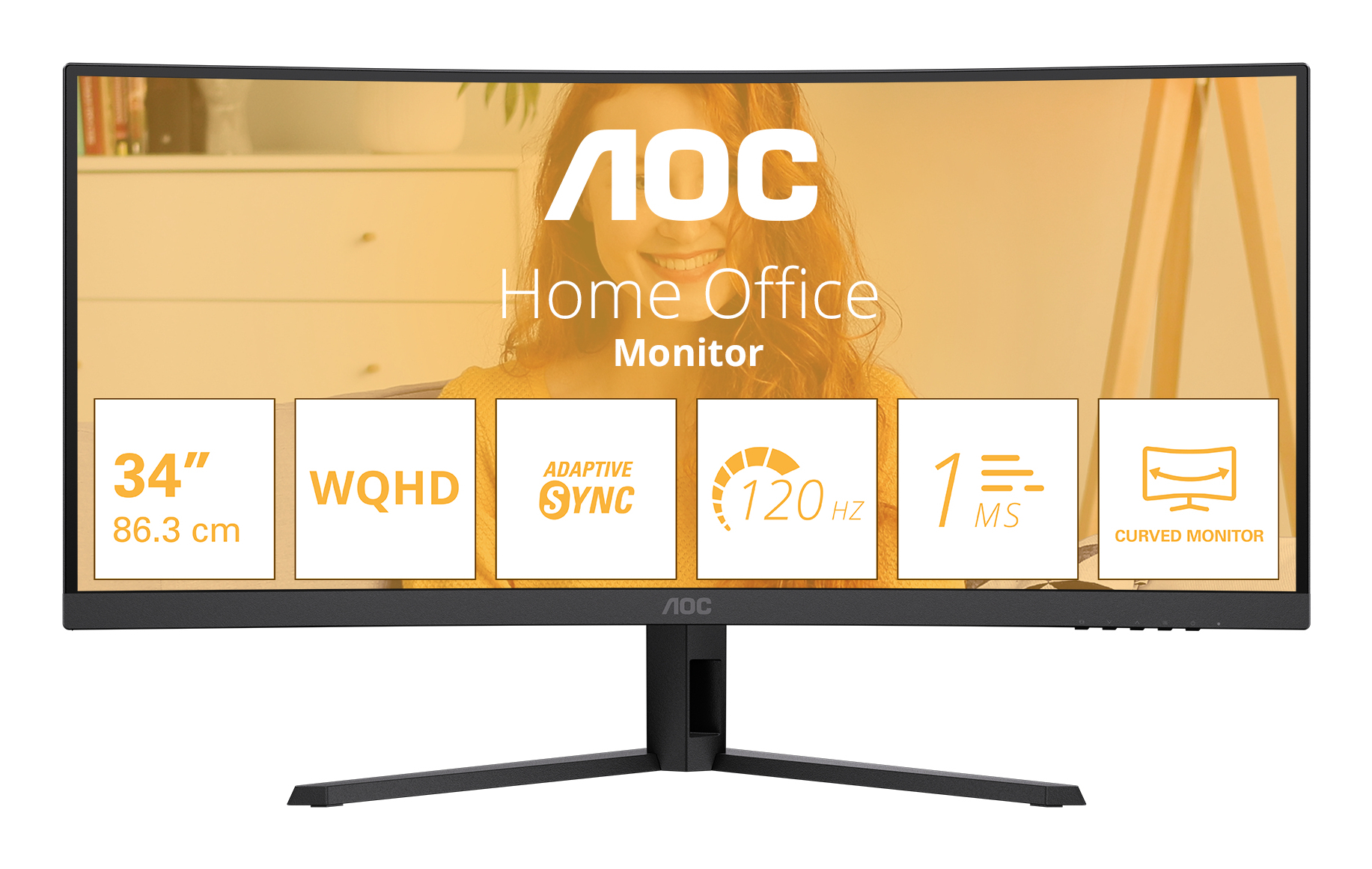 B3 CU34B3E pantalla para PC 86,4 cm (34") 3440 x 1440 Pixeles Wide Quad HD LED Negro