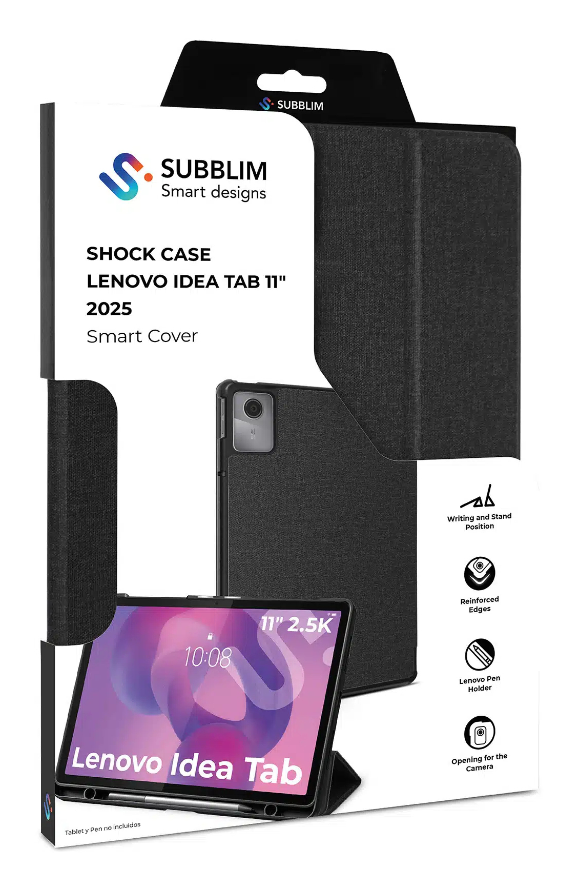 Funda Tablet Shock Case Compatible con Lenovo Idea Tab 11 Negro SmartCover
