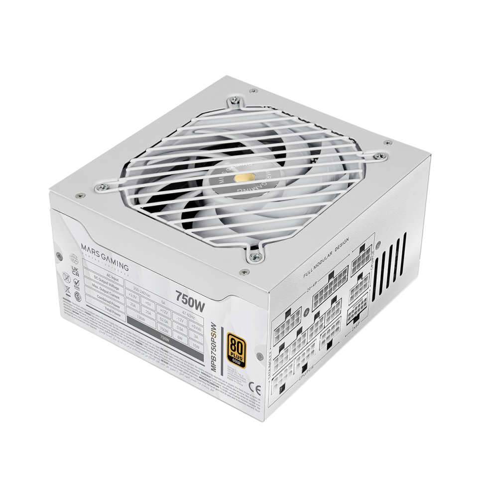 MPB750PSI unidad de fuente de alimentación 750 W 24-pin ATX ATX Blanco
