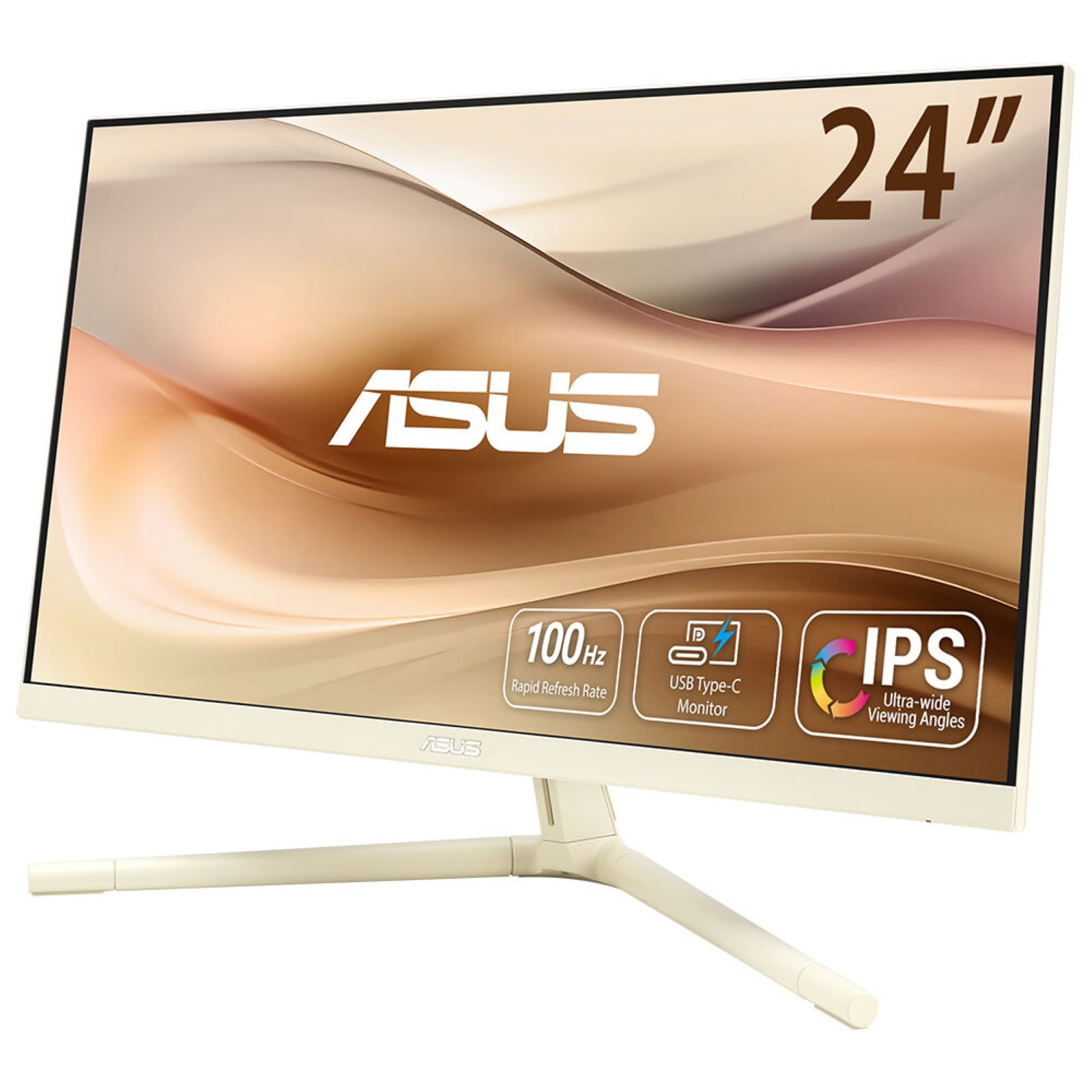 VU249CFE-M pantalla para PC 60,5 cm (23.8") 1920 x 1080 Pixeles Full HD Oro