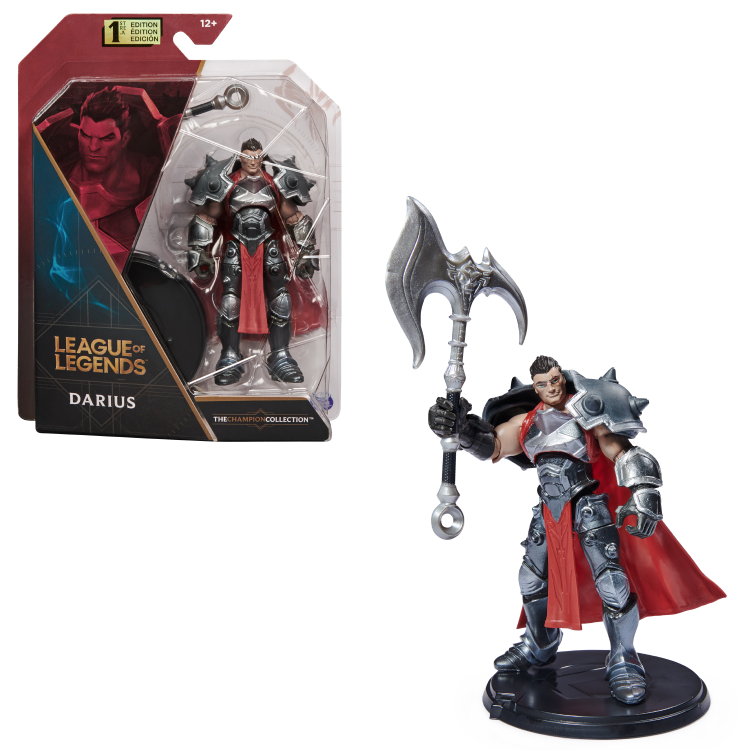 League of Legends League of Legends, figura coleccionable de Darius de 10,2 cm con detalles de gran calidad y un accesorio de hacha, Colección de campeones, edición de coleccionista, a partir de 12 años