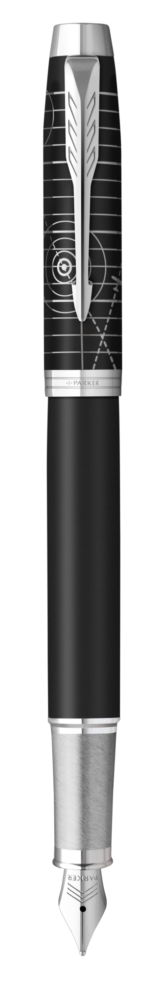 IM pluma estilográfica Sistema de carga por cartucho Negro, Cromo 1 pieza(s)