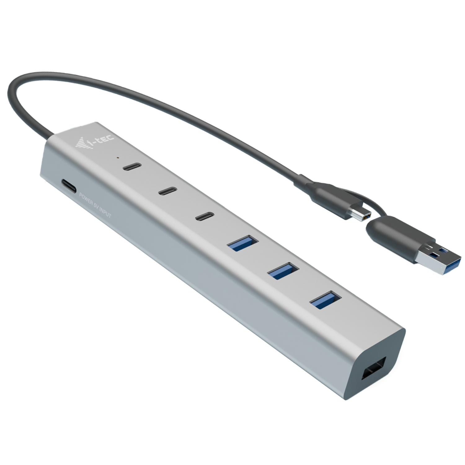 USB-C/USB-A Charging Metal HUB 7 port (3x USB-C, 4x USB-A)