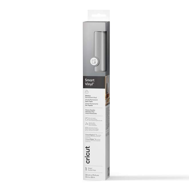 Metallic Smart Vinyl Permanente Plata Mate