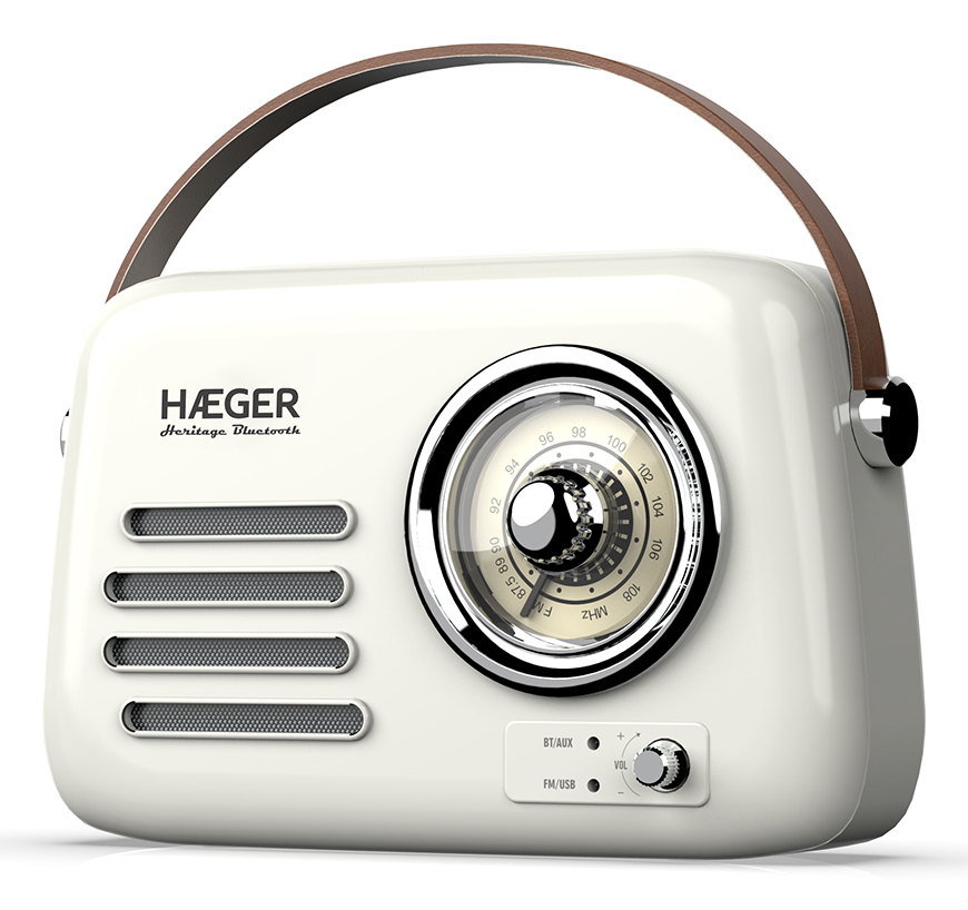 RB-CRE.003A radio Portátil Analógica Crema de color
