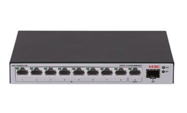 LS-1600V2-10P-GL switch Gestionado Gigabit Ethernet (10/100/1000) Negro, Gris