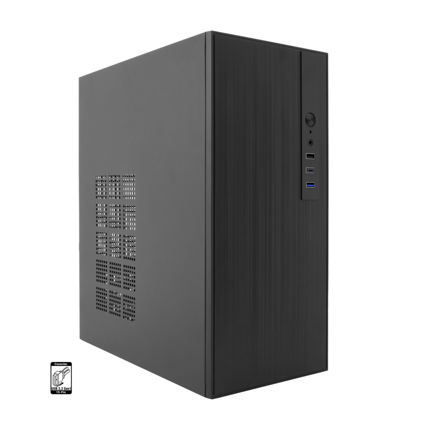 CAJA MATX M460 USB-C 3.2 GEN1 SGCC 0.8MM BASIC500GR 500W