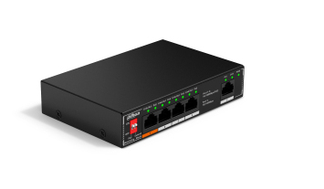 PoE DH-SF1005 switch No administrado L2 Fast Ethernet (10/100) Energía sobre Ethernet (PoE) Montaje en pared/escritorio Negro