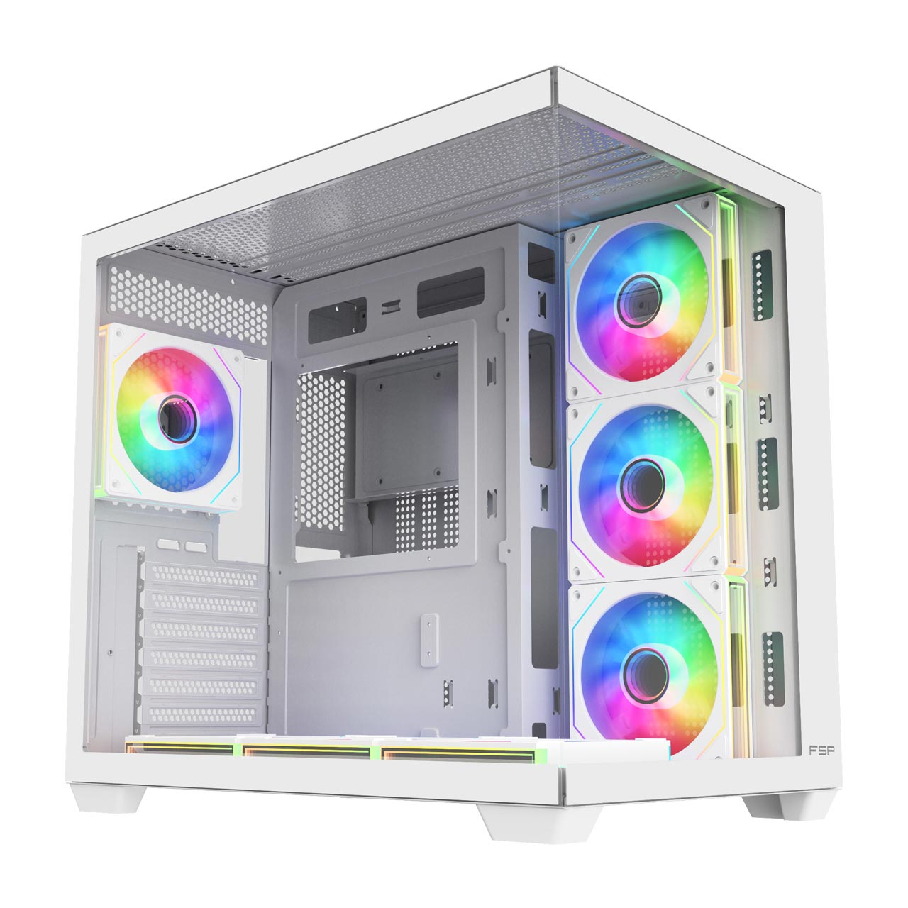 M341-WA Carcasa Midi Tower mITX, mATX, ATX Blanco ARGB