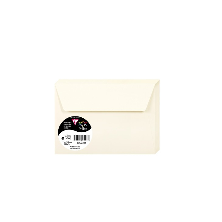 56020C sobre C6 (114 x 162 mm) Blanco 20 pieza(s)