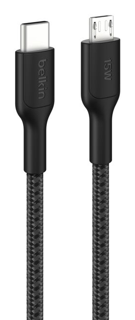 BoostCharge Pro cable USB 1 m USB C Micro-USB A Negro