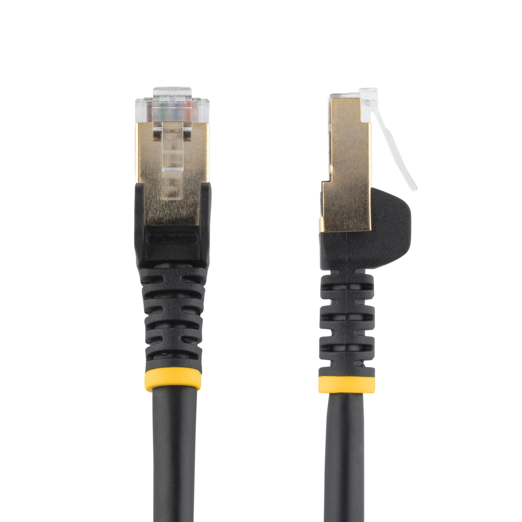 Cable Ethernet CAT6a de 1,5m Negro - Cable de Red Blindado RJ45 de 10 Gigabits PoE de 100W - Cable de Red STP de 10Gb con Alivios de Tensión - Probado con Fluke/UL/TIA