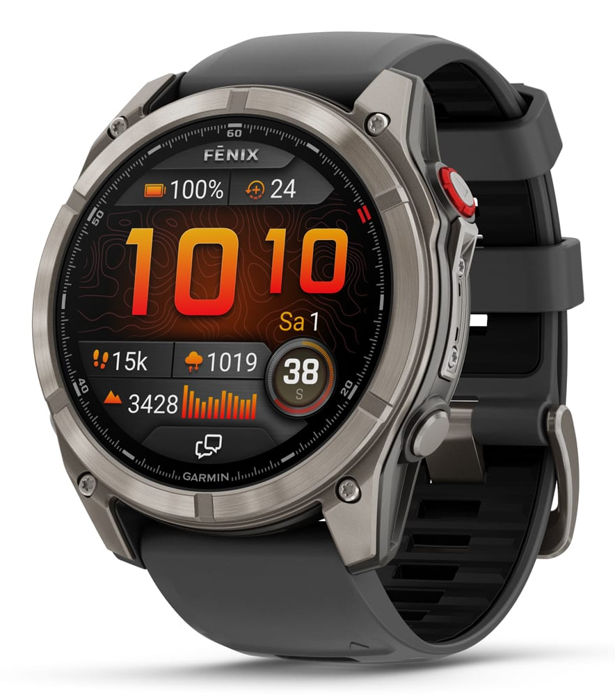 fenix 8 Pro 3,56 cm (1.4") AMOLED 51 mm Digital 454 x 454 Pixeles Pantalla táctil Grafito, Titanio Wifi GPS (satélite)