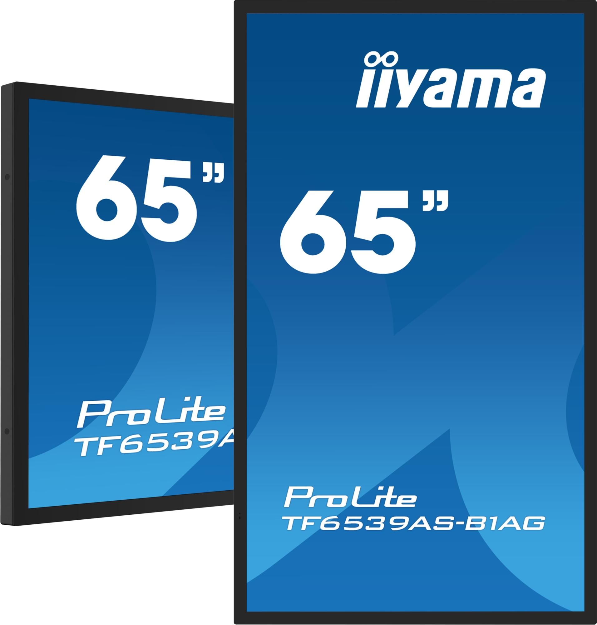 TF6539AS-B1AG pantalla de señalización Diseño de quiosco 163,8 cm (64.5") LED 435 cd / m² 4K Ultra HD Negro Pantalla táctil Procesador incorporado Android 11 24/7