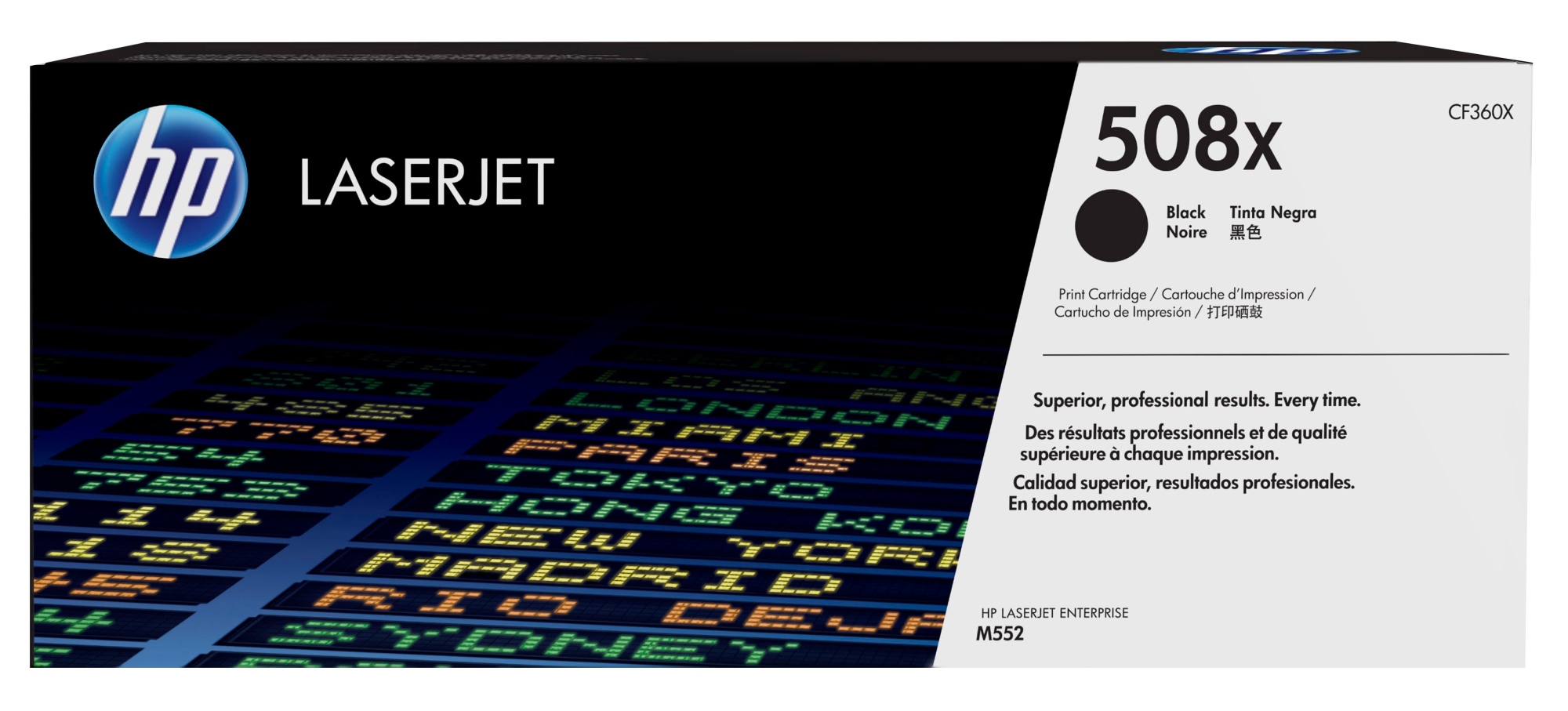 Cartucho de tóner original LaserJet 508X negro de alta capacidad