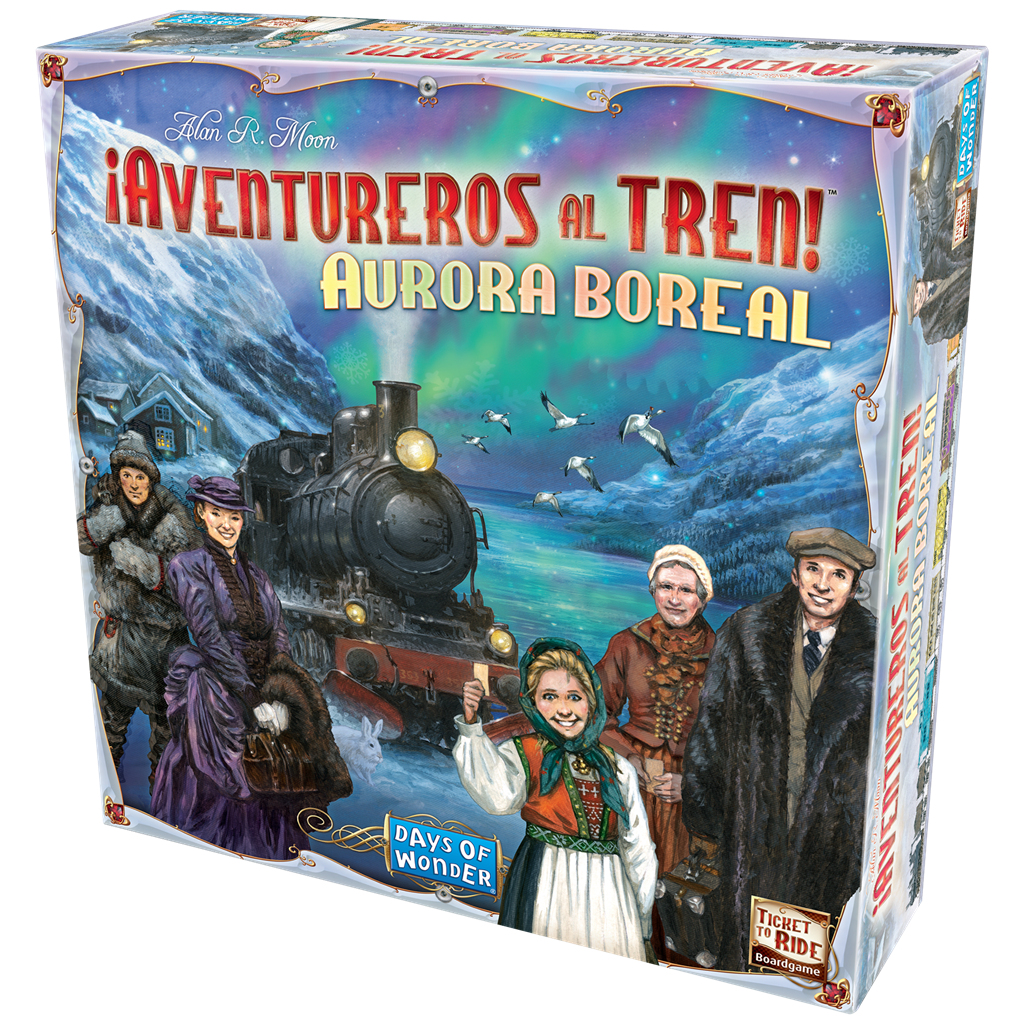 DW720837 juego de tablero ¡Aventureros al Tren! Aurora boreal 60 min Juego de mesa Estrategia