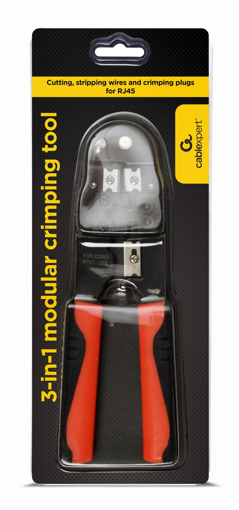 T-WC-03 crimpadora Herramienta para prensar Negro, Rojo