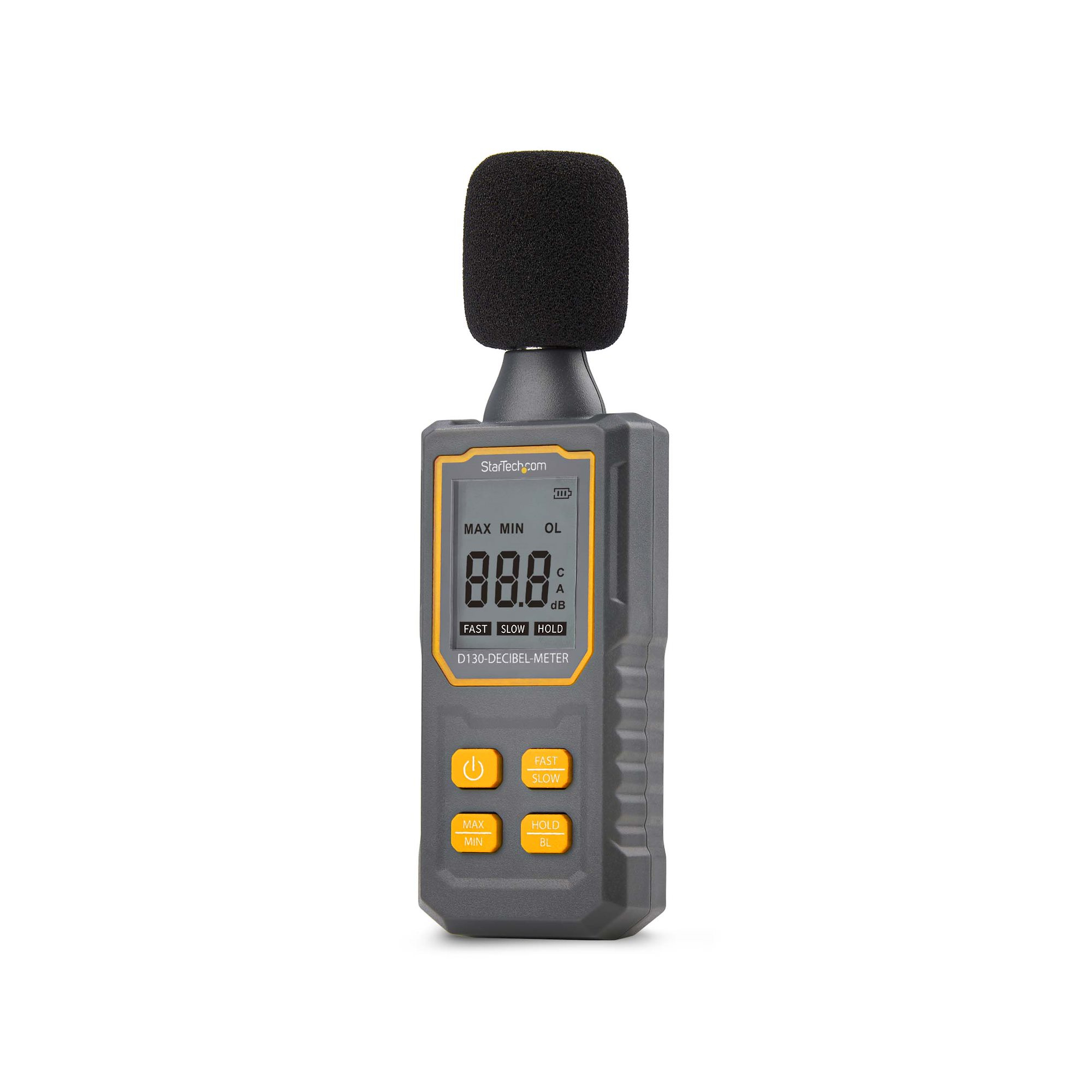 Medidor Portátil Digital de Ruido con Pantalla LCD - Medidor de Decibelios - Sonómetro - Medidor del Nivel del Sonido - 30-130dBA