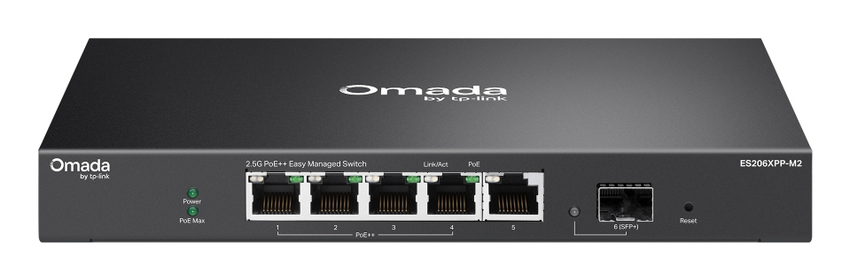 ES206XPP-M2 switch Gestionado L2 2.5G Ethernet (100/1000/2500) Energía sobre Ethernet (PoE) Montaje en pared/escritorio Negro