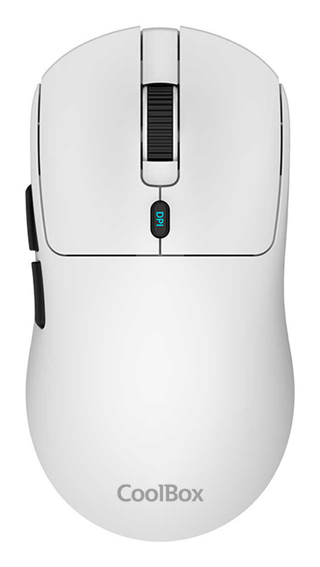 GAMING RATON W03 BLANCO ULTRALIGERO INALAMBRICO RECARGABLE RF+BT+USB-C 10.000DPI