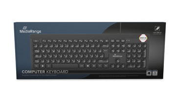 MROS101 teclado Oficina USB QWERTZ Español Negro