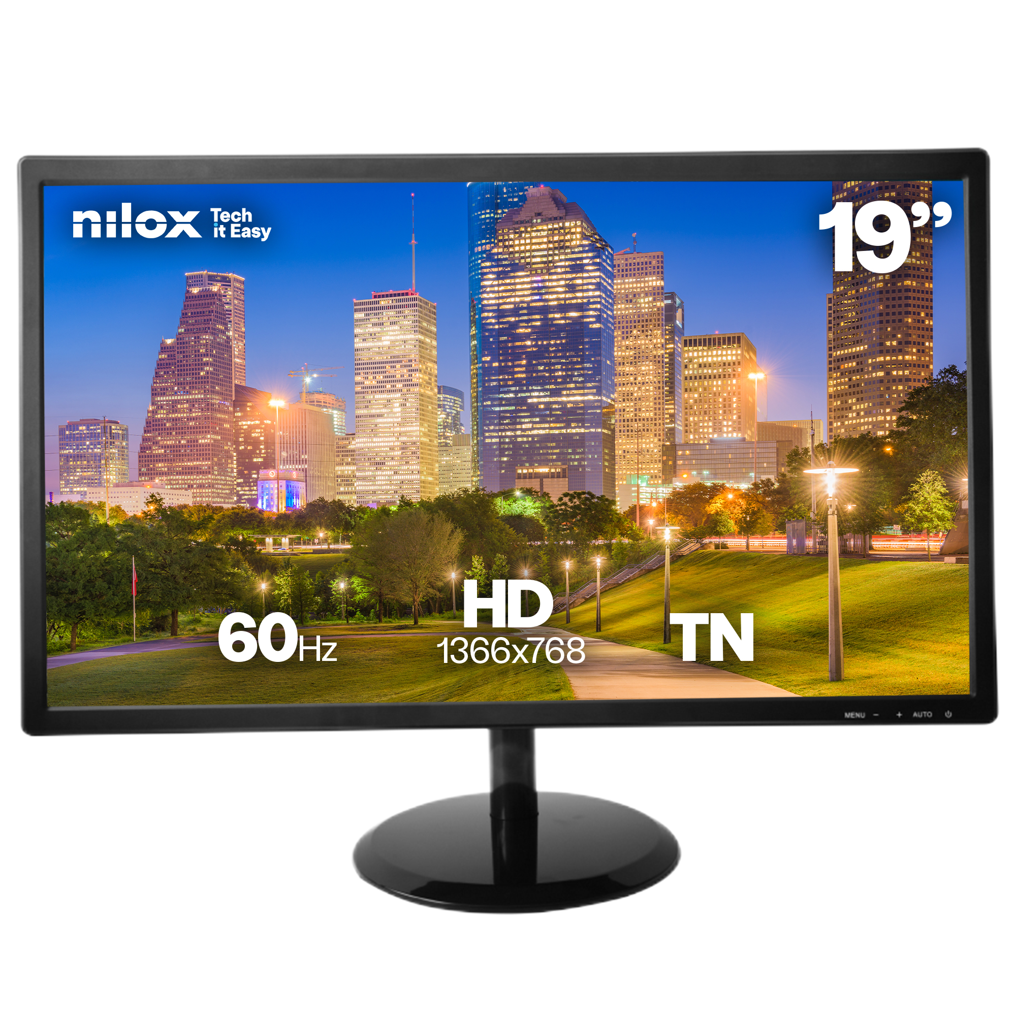 pantalla para PC 48,3 cm (19") 1366 x 768 Pixeles HD LCD Negro