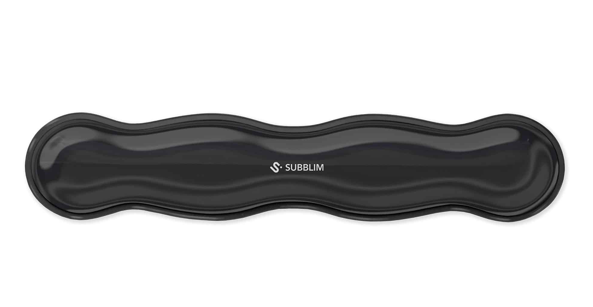 Ergo Crystal Flex descansa muñecas Gel Negro