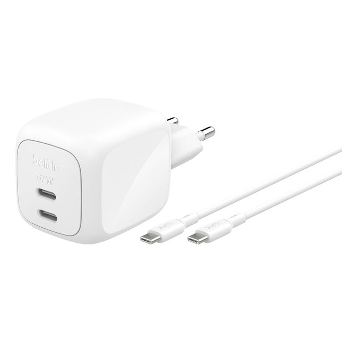 WCH020KQ2MWH-B6 cargador de dispositivo móvil Universal Blanco Corriente alterna Carga rápida Interior