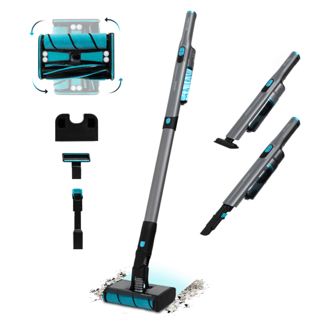 Scoba 2100 Twice Aspiradora vertical Batería Secar Ciclónico Sin bolsa 210 W Negro, Azul 2,5 Ah