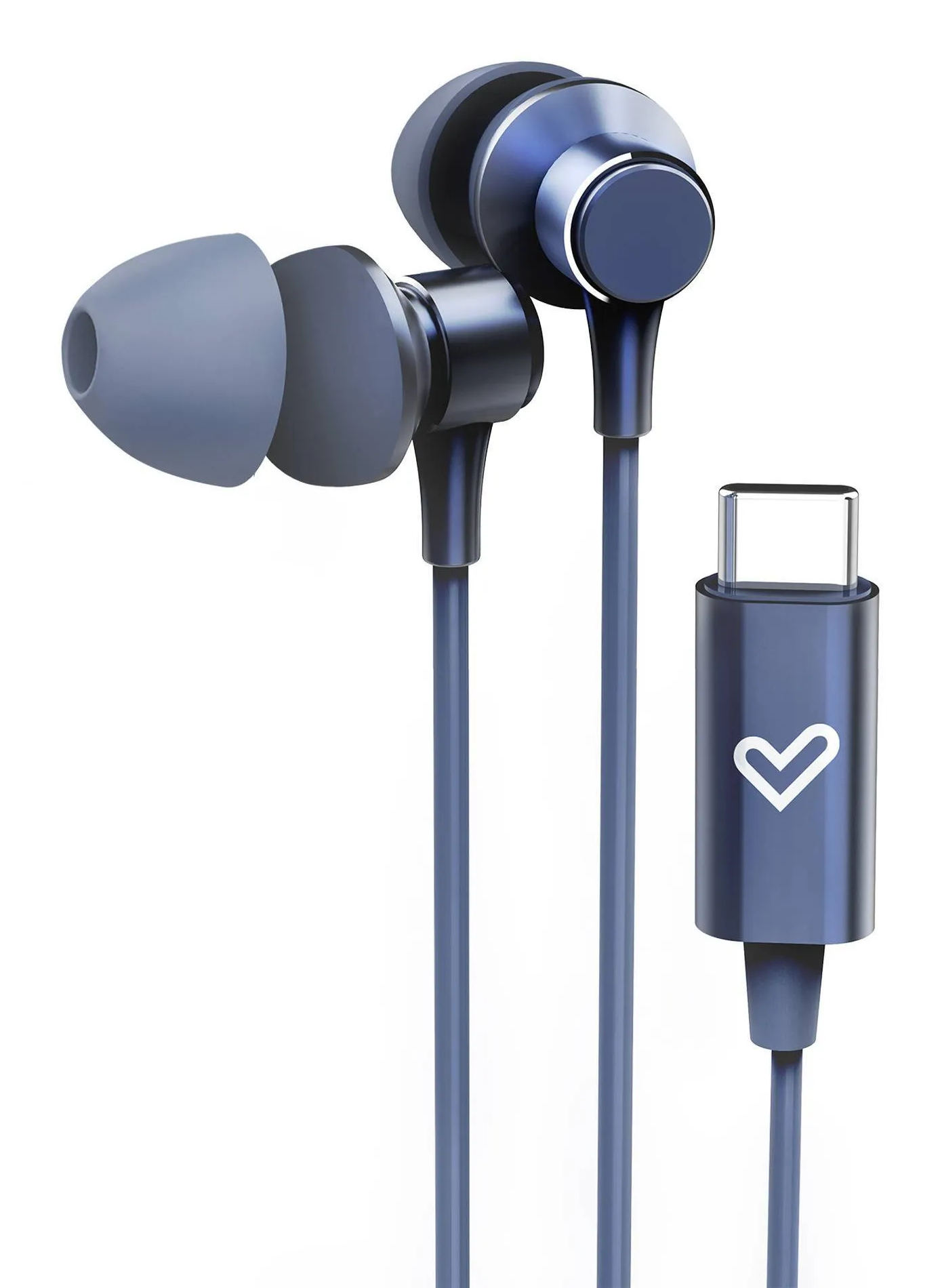 Metallized Type C Auriculares Alámbrico Dentro de oído Llamadas/Música USB Tipo C Azul