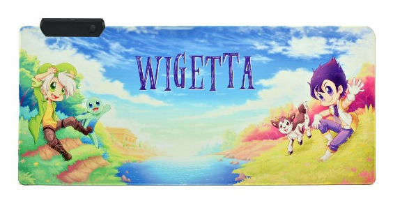 Wigetta Alfombrilla de ratón para juegos Multicolor