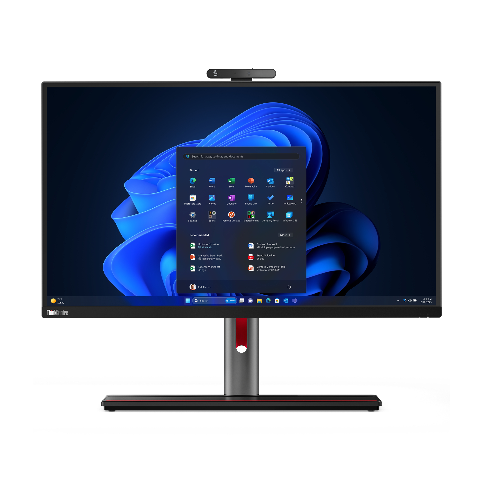 ThinkCentre M90a Pro Gen 4 Intel® Core i7 i7-13700 68,6 cm (27") 2560 x 1440 Pixeles PC todo en uno 16 GB DDR5-SDRAM 512 GB SSD Windows 11 Pro Wi-Fi 6E (802.11ax) Negro