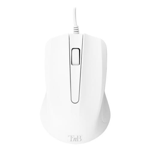 MSHARKWH ratón Universal Ambidextro USB tipo A Óptico 1000 DPI